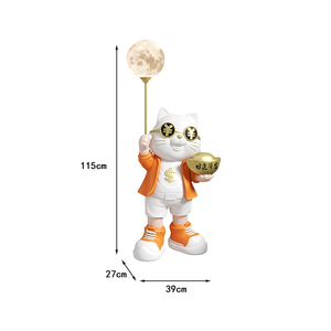 Trang trí nội thất may mắn mèo trang trí phòng khách phòng ngủ sàn lớn âm lịch đèn - Product Image 5