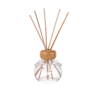 Diffuseur de parfum de luxe 120 ml avec bâtonnets, design transparent et taille personnalisable pour la maison, le bureau, la voiture et l'hôtel