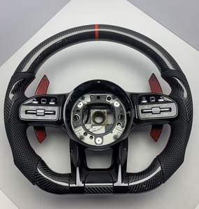 Gzylc พวงมาลัยคาร์บอนสำหรับ Mercedes Benz A Class GLA glb Gla35 Gla45 A45 <span class=keywords><strong>A35</strong></span> <span class=keywords><strong>S</strong></span> 4MATIC 4MATIC + <span class=keywords><strong>AMG</strong></span> - Product Image 2