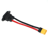 Câble de charge XT60 XT90 mâle femelle vers prise 3 broches, fil en silicone 12AWG, cordon d'alimentation pour véhicule électrique, batterie au lithium