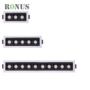 3W * 5 <span class=keywords><strong>Plafond</strong></span> <span class=keywords><strong>Rectangulaire</strong></span> LED Réglable 15W <span class=keywords><strong>Spot</strong></span> Down Light Dimmable COB Encastré Linéaire Downlight - Product Image 2