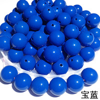 500g Acryl Ronde Kraaltjes met Rechte Gat 4-25mm Effen Kleur Glanzende Oppervlakte Plastic Kleurrijke Ronde Kraaltjes DIY Handgemaakte Kraaltjes