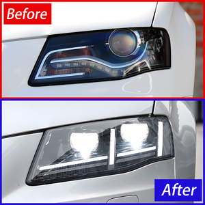 Pour <span class=keywords><strong>Audi</strong></span> A4 A4L RS4 <span class=keywords><strong>S4</strong></span> B8 2009-2012 LED Auto Phares Assemblée Mise À Niveau Haute Qualité 2 Projecteur Lentille Outil Accessoires - Product Image 2