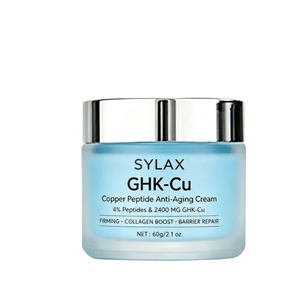 Crème au peptide de cuivre GHK-Cu bioactif à 4 %, 2400 mg, hydratant anti-âge, raffermissant visage et cou, élasticité, anti-rides, naturel - Product Image 2