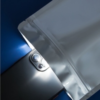 Sachet en aluminium à 3 couches de 11*16cm pour emballage alimentaire, sachet à biscuits refermable, anti-odeur, avec fermeture éclair, en Mylar