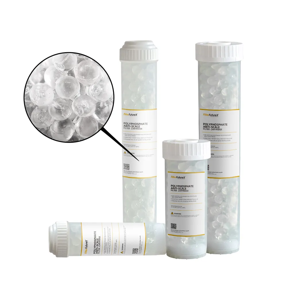 Filtro addolcitore anticalcare anticalcare filtro polifosfato cristalli Siliphos filtro acqua