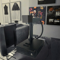 Machine de marquage laser intégrée à fibre optique Huike 20W pour médailles, pièces commémoratives, pendentifs métalliques, gravure de motifs et de textes