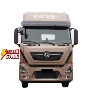 Dongfeng kendaraan komersial Tianlong KL 6X4 LNG 520 HP truk berat traktor komersial tangan kiri efisien logistik