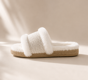 Pantoufles en peluche de luxe pour femmes, pantoufles d'intérieur, douces, chaudes, antidérapantes - Product Image 3
