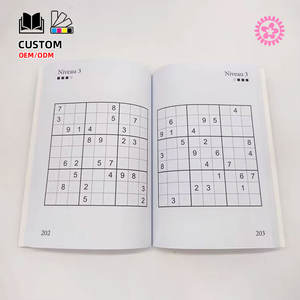 <span class=keywords><strong>Libro</strong></span> <span class=keywords><strong>de</strong></span> rompecabezas impreso para adultos, rompecabezas con tapa suave personalizada, palabra serach, número, crosword, <span class=keywords><strong>sudoku</strong></span> - Product Image 2