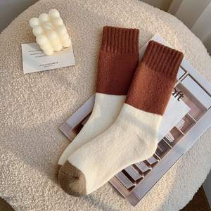 Tripulação Meias Inverno Quente Grosso Doce Design das mulheres de alta Qualidade Algodão-Um Tamanho para Uso Diário Macio e Confortável - Product Image 6