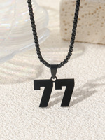 Basketball Baseball Football Athlètes Jersey Bijoux de sport personnalisés Chaîne en acier inoxydable Numéro Pendentif Collier pour hommes