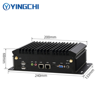 8 * USB sin ventilador industrial mini pc i5 8260U/10210U soporte 4G WiFi múltiples sistemas operativos mini pc impresora Cámara espejo