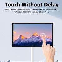 Tragbarer Android Smart-TV Wasserdichter LED-LCD-Monitor mit Touchscreen, Kabelloses Laden und Bewegliches Standdesign für den Heimgebrauch