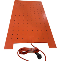 Elementos calefactores flexibles de silicona de 115V 230V 300W 500x900mm, tapete calefactor de deshumidificación para secado de pisos