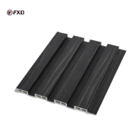 Panel de Pared 3D WPC de Estilo Moderno para Decoración de Interiores, Impermeable y Resistente al Fuego, Nuevo Diseño de Paneles de Pared para Uso en Hoteles