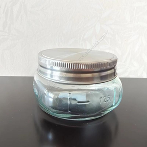 Venta al por mayor DD1828 Tarros de mason herméticos de 8 oz para mermelada, miel, especias, avena remojada, con tapas plateadas estándar, ideales para recuerdos de ducha y envasado. - Product Image 5