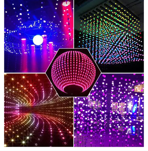 ไฟ LED ทรงกลม SHIJI <span class=keywords><strong>Madrix</strong></span> DC24V UCS1903 ขนาด 35 มม. แบบพิกเซล RGB สีเต็มรูปแบบ กันน้ำกลางแจ้ง IP67 สำหรับตกแต่งในเทศกาล ควบคุมผ่านแอป - Product Image 4