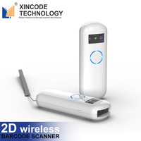 Lecteur de codes-barres portable Xincode, scanner de codes-barres 2D sans fil, mini lecteur de codes-barres, scanner de codes QR pour supermarché