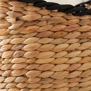 Ensemble de 3 paniers de rangement en jacinthe d'eau tressés à la main, paniers de rangement faits à la main, vente en gros, écologiques, fabriqués par VgreenArt du Vietnam - Product Image 4