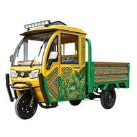 Tricycle électrique robuste à 3 roues, caisse ouverte, 1500W, pour le transport de marchandises agricoles