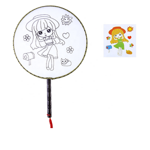 ของเล่นวาดภาพระบายสีแบบสร้างสรรค์แบบทำมือสำหรับเด็กอนุบาลของเล่นเด็กระบายสีกระดาษด้วยมือพัดลม - Product Image 4