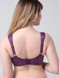 Soutien-gorge à bonnets complets de grande taille avec broderie haut de gamme, ultra-fin, sans armatures, bonnets EFG, style européen et américain, sous-vêtements pour femmes - Product Image 6