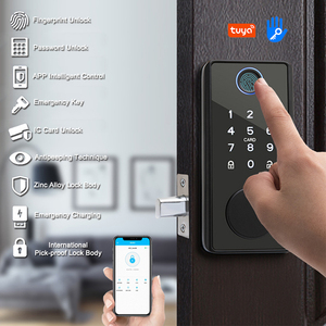 יצרן Tuya TTlock App בקרת אוטומטי טביעות אצבע דיגיטלית בריח חכם דלת מנעול דירה בית מלון משרד - Product Image 1