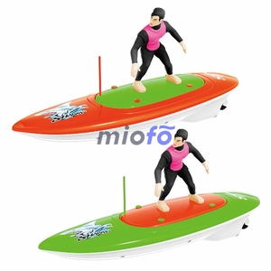 Barco de juguete con Radio Control a prueba de agua de 2,4 GHz, aerodeslizador, modelo RC, piscina de agua de verano, tabla de surf, barco de juguete con Control remoto - Product Image 5