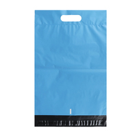 Bolsa de mensajería con asa exprés impresa con logotipo personalizado, bolsa de correo de polietileno con sellado fuerte, sobre de paquete de envío de ropa