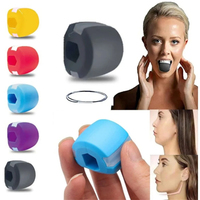 Balle de fitness faciale en gel de silice, exerceur de mâchoire, tonifiant facial, réduit le double menton, balle de relaxation, entraînement de fitness, simulateur de ligne de la mâchoire