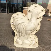 Molde de Plástico ABS para Animales de Hormigón, Gallo, Decoración Exterior para el Hogar, Pilar de Puerta Exterior, Gran Resistencia, Marca Reazone, Modelo RZR