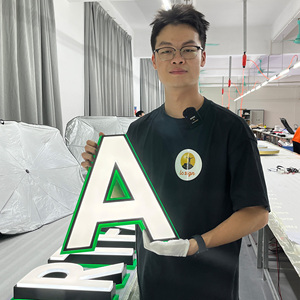 Tùy chỉnh thực hiện chiếu sáng dấu hiệu <span class=keywords><strong>LED</strong></span> CỬA hàng điện tử phía trước dấu hiệu cho quảng cáo dấu hiệu - Product Image 4