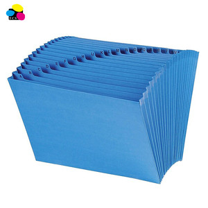 Tăng cường 21 túi thư kích thước màu xanh hải quân Thẻ Chứng Khoán tập tin A-Z chỉ số mở rộng tài liệu tập tin - Product Image 1