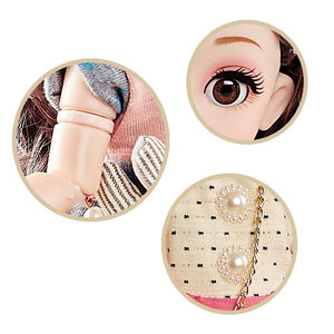 Nuovissime <span class=keywords><strong>Bambole</strong></span> di Moda da 31 cm (12 Pollici) con 20 Snodi Mobili, Giocattoli in Plastica Stile Cartone Animato, Regalo per Ragazze con Vestiti Meravigliosi - Product Image 2