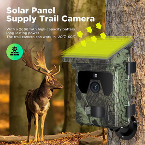 Caméra de chasse WiFi600Pro 4K à énergie solaire, piège à animaux Wi-Fi, étanche IP65, corps en plastique, fente MicroSD - Product Image 3