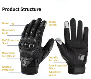 Gants de cyclisme en plein air d'été spéciaux transfrontaliers anti-chute antidérapants respirants pour autoroute tout-terrain <span class=keywords><strong>moto</strong></span> course décontracté - Product Image 6