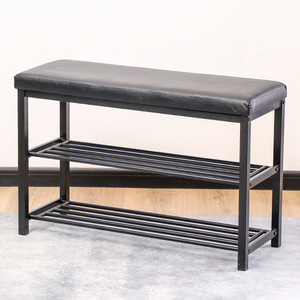 Shoe changing bench, home entrance sofa bench, shoe fitting bench, <b>bed</b> end bench, <b>storage</b> shoe rack, customizable - Product Image 2