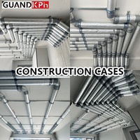 Tuyau spiralé isolé de qualité supérieure, prix compétitif direct usine, couche isolante de 15 mm pour systèmes de ventilation