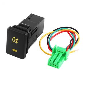 Interrupteur de phare antibrouillard LED 12V 200mm 4 fils de haute qualité avec bouton marche/arrêt pour Toyota Camry <span class=keywords><strong>Corolla</strong></span>, relais de commutateur de voiture, voyant lumineux - Product Image 2
