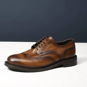 Zapatos Oxford de Cuero Genuino para Hombre, Diseño Formal Retro, de Lujo, Cómodos y Suaves, Gran Venta - Product Image 2