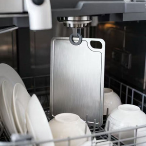 เขียงสเตนเลสสตีลพร้อมเขียง316อเนกประสงค์เป็นมิตรต่อสิ่งแวดล้อมใช้กับเครื่องครัว - Product Image 5