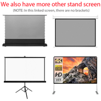 Écran de projection 120 150 pouces 16:9 Polyester écran Projection film extérieur Portable pour projecteur Xiaomi Home cinéma