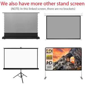 Портативный экран проектора Salange-Polyester, наружный кинопроекционный экран для Xiaomi, домашний кинотеатр, 120 дюймов, 150 дюймов, 16:9