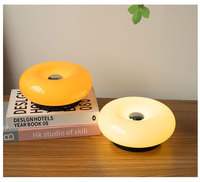 Éclairage de bureau LED en verre, moderne et minimaliste, à piles, avec commande tactile, pour chevet et restaurant, lumière d'ambiance OEM/ODM, vente en gros