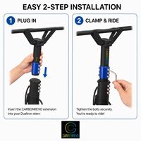 Extension de Guidon Carbonrevo Dualtron pour Trottinette Électrique, Résistante à l'Usure, pour Longues Distances, Pièce de Remplacement