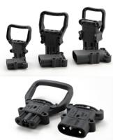 Connecteurs de batterie pour chariot élévateur DIN 2P 80A/160A/320A, 150V, contact en cuivre, boîtier en nylon, IP67, connecteur de charge industrielle