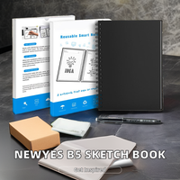 Newyes personnalisé B5 taille carnet de croquis couverture rigide effaçable recyclé cahier intelligent avec stylo attaché reliure à spirale taille A5/A6