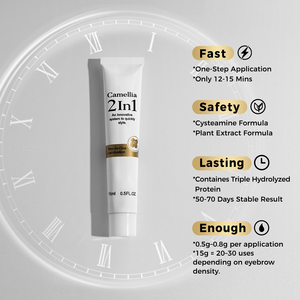 ICONSIGN Lotion permanente pour sourcils en une étape, cystéamine 2 en 1, kit de lamination des sourcils au camélia avec <span class=keywords><strong>gel</strong></span> apaisant - Product Image 3