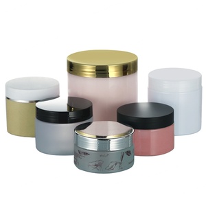 Body Shea Butter Facial <b>Scrub</b> Skin Care Empty Amber PET Plastic Cosmetic Jars with Screw <b>Caps</b> 2oz-8oz - Product Image 6